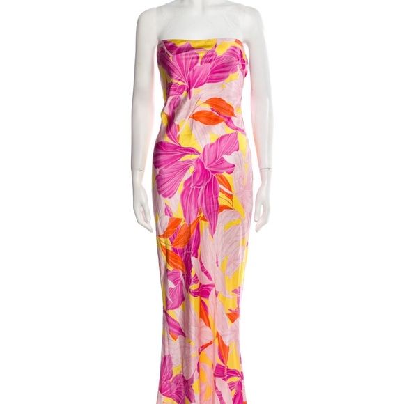 retrofete pink strapless dress retrofete Sevyn Dress in Rose